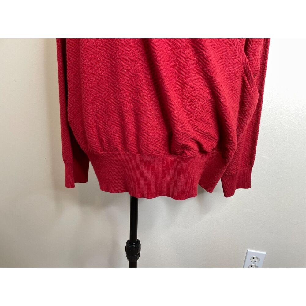 89th + Madison 2 in 1 Sweater Size 3X Fireclay Red Pullover Gold Trim NWT - Picture 4 of 12